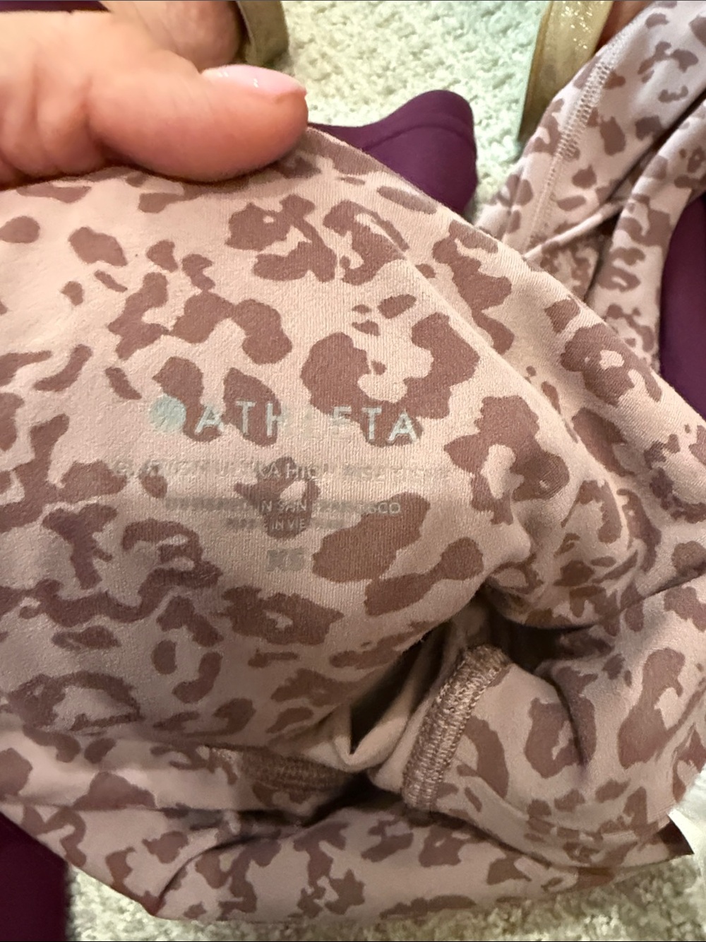 Athleta Leopard Print High Rise Butter Soft Elation Leggings - Picture 5 of 5